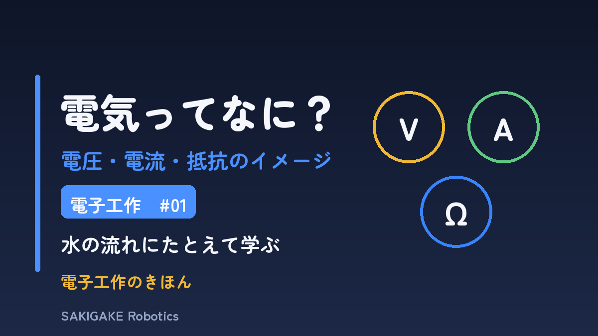 電子工作のきほん #01 電気ってなに？（アイキャッチ）